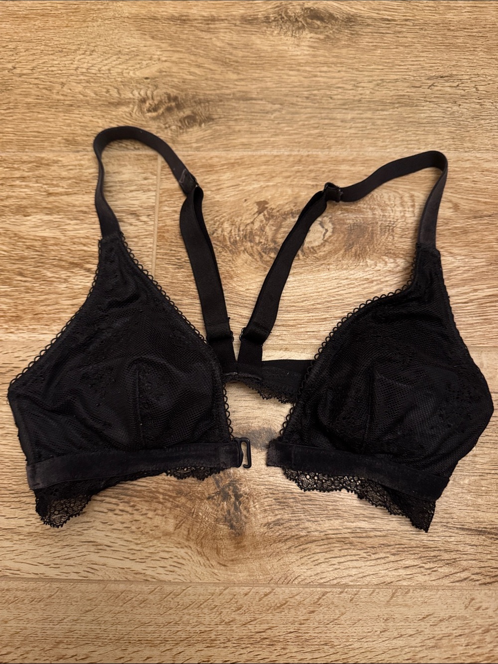 Victoria’s Secret Black Lace Padded Bralette